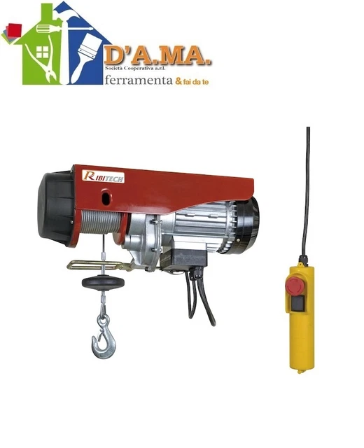 Paranco Elettrico PROCAT 1200 - Solleva Fino A 990 Kg, Telecomando 2,4 M, Ideale Per Magazzini E Officine
