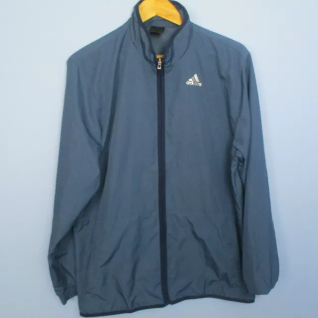 Adidas Climalite Men's Jacket Windbreaker Lightweight Blue Size M Medium