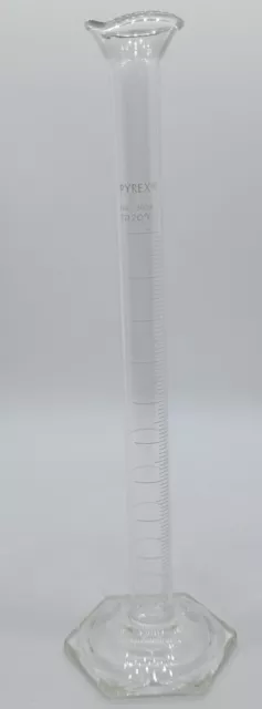 Corning Pyrex No. 3024 Single Metric Scale Glass Graduated Cylinder 10ml TD 20ºC