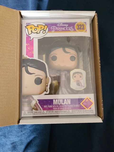 Funko POP! Disney Ultimate Princess Mulan Gold w/ Pin #323 - In Hand / Protector