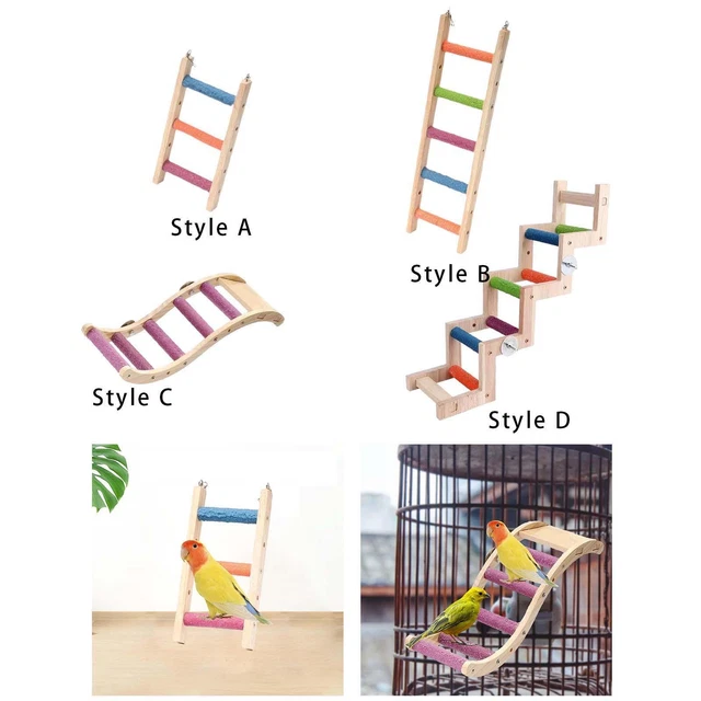 Échelle Escalade Bois Robuste BESPORTBLE Avec Corde Multifonctionnelle Pour Enfants Aventuriers
