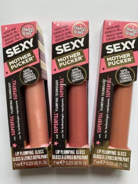 Soap & Glory Sexy Mother Pucker Lip Plumping Gloss 7ml Various Brand New & Boxed