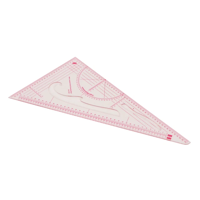 5-teiliges 3220-Dreieckslineal-Set Transparente OBM