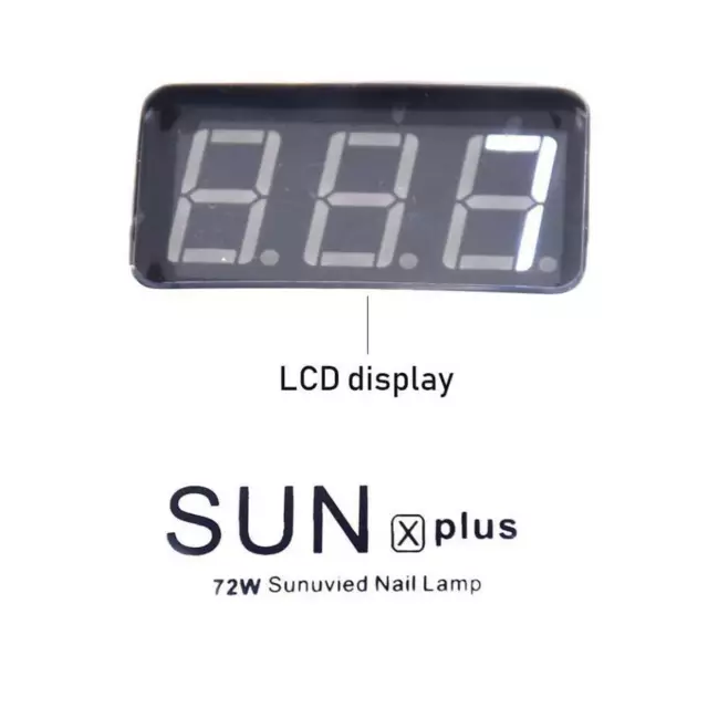 72W SUN X PLUS UV LED Nail Lamp Nail Dryer Pro Gel Polish Salon Manicure Curing 2