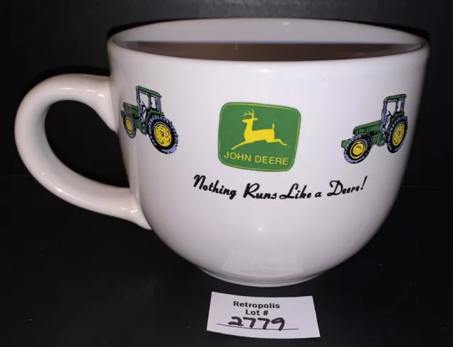 John Deere Large Cereal Chili Soup Bean Bowl Ceramic Mug by Gibson