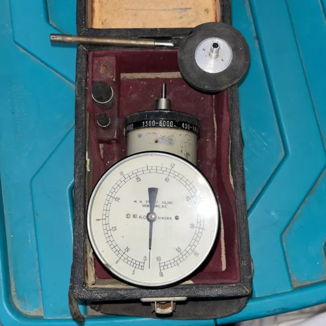 Vintage Herman H. Sticht Co. Hand Tachometer W/ Case  Up To 18000