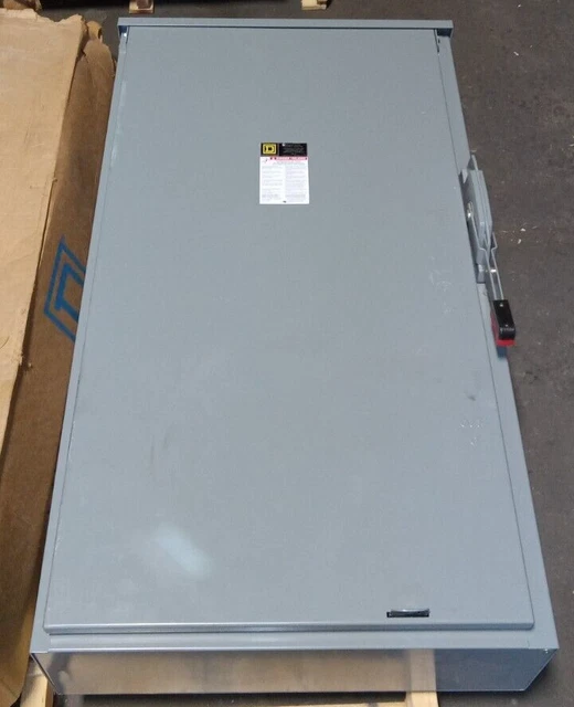 New Square D H365R 400 Amp Safety Switch Disconnect 3R 3 Pole Fusible 600V Ac/Dc New Square D H365R 400 Amp Safety Switch Disconnect 3R 3 Pole Fusible 600V Ac/Dc
