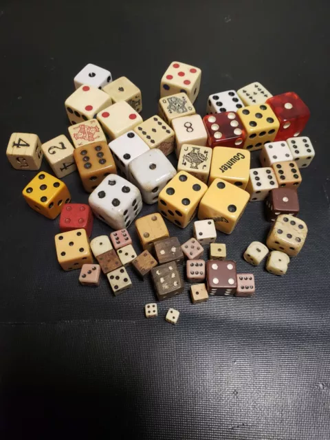 Lot Of 54 Vintage Dice