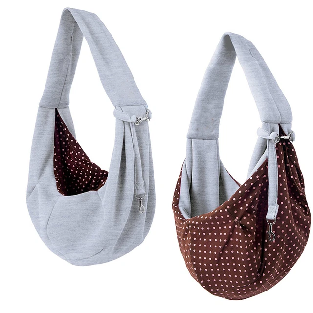 Bolso de Transporte Sling Carrier Reversible Hands- Free Cat Carry Bag Travel para