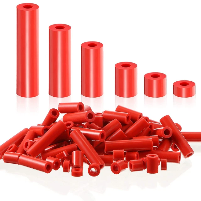 120 Pieces Outlet Screw Spacers Rubber round Spacer for Electrical Screws Switch