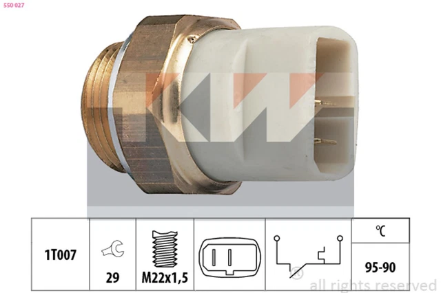 Interruttore termico KW interruttore temperatura ventilatore radiatore Made in Italy - OE Eq 550 027
