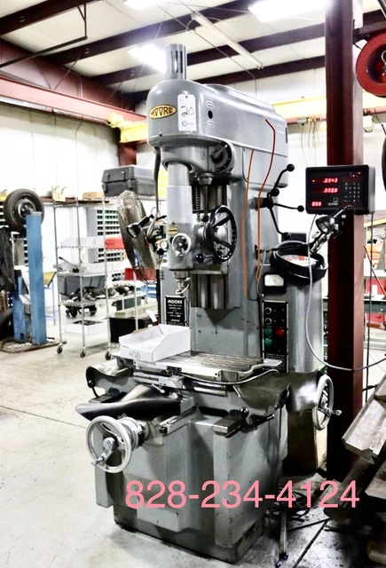 Moore Precision Jig Borer No 3 Model #3 Boring Press Machine, Bridgeport w/tools
