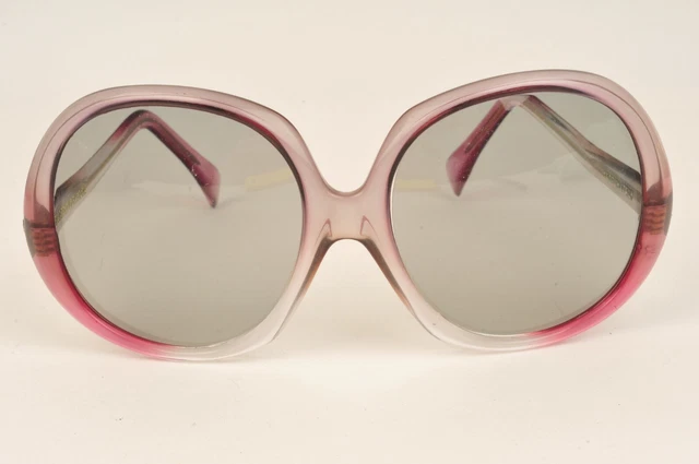 Lunettes De Soleil Vintage Polaroid Années 1970 - Monture XXL Orange/jaune - État Occasion