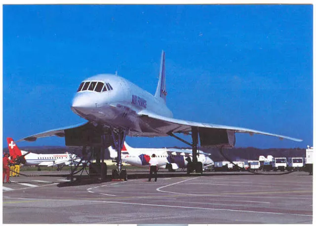 AIR FRANCE CONCORDE - Aviation Postcard Airlines-TAX-017