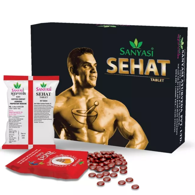 Sanyasi Sehat Tablet  Ayurvedic Medicine For Weight Gain  60 Tablets