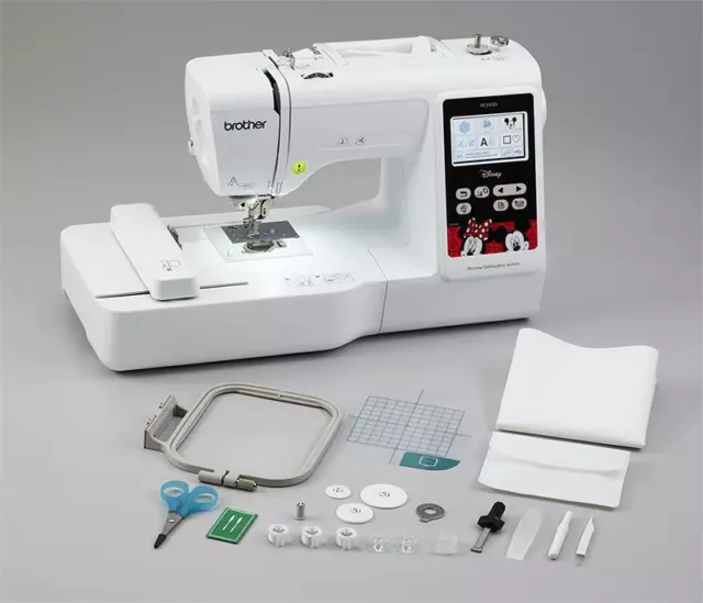 BROTHER PE550D 4” x 4” Embroidery Machine with Built-In Disney Designs + Bonus 2