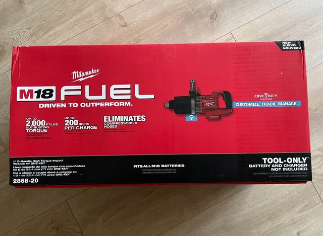 MILWAUKEE TOOL 2868-20 M18 carburant 1 po. Clé à choc couple élevé D ...