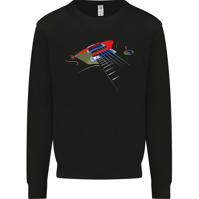 Guitar Perspective Guitarist Bass Electric Kids Sweatshirt Jumper