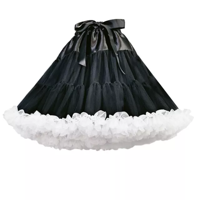 Women s Skirts Crinoline Black Petticoat Vintage Party Underskirt