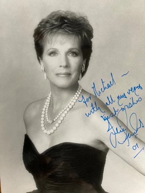 JULIE ANDREWS THE SOUND OF MUSIC MARY POPPINS signed autograph POW#99