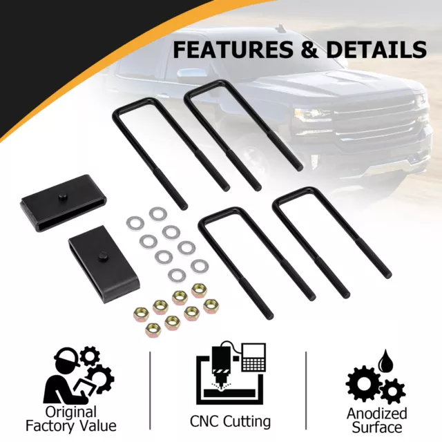 For GMC Sierra 99-13 14 15 16 17 18 19 20 21 21 22 - Rear 1'' Leveling Lift Kit