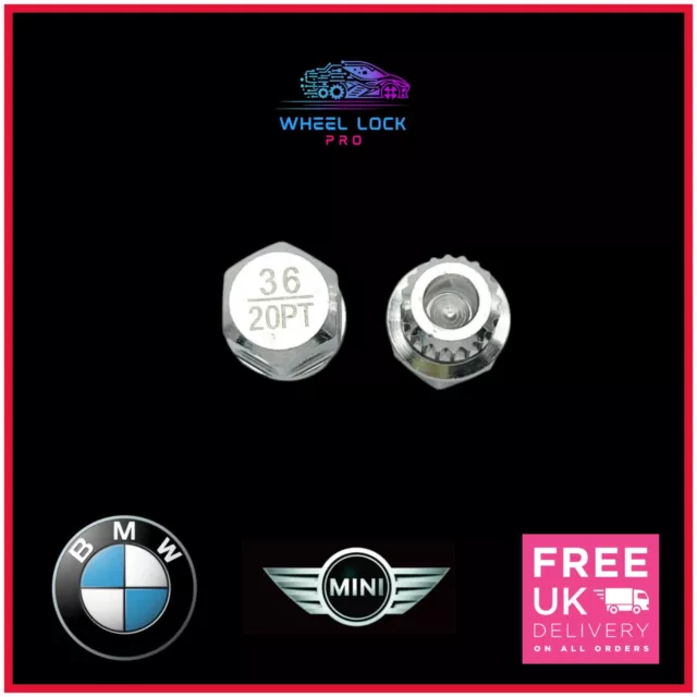 BMW MINI Locking Wheel Nut Key ABC 36 / 20 Spline Ribs