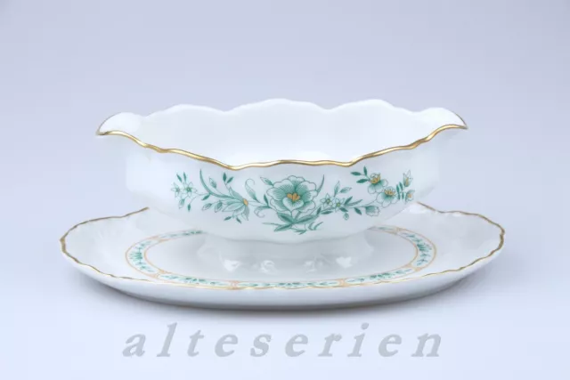 Sauciere mit Teller einteilig Hutschenreuther Racine Jardin 12020