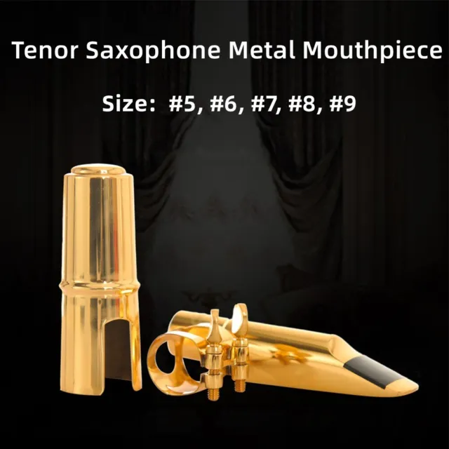 Professional Tenor Saxophone Metal Mouthpiece Size 56789 With Ligature-and-Cap