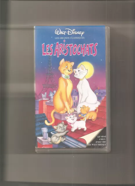 Cassette VHS Les Aristochats - Dessin animé WALT DISNEY "Les grands classiques".