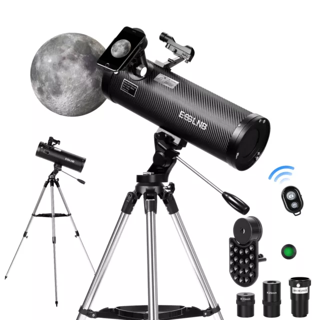 500114AZ Newton-Reflektor teleskope 150X mit 3X Barlow-Linse Smartphone-Adapter