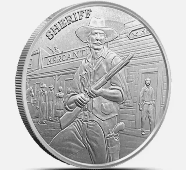 Prospector Series **The Sheriff** 1 Oz .999 Silver Round