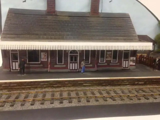O Gauge Low Relief Model Railway Station Kit Scale building