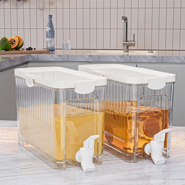 Vert Distributeur d'eau Froide pour Réfrigérateur,3.9 L Bouteille en