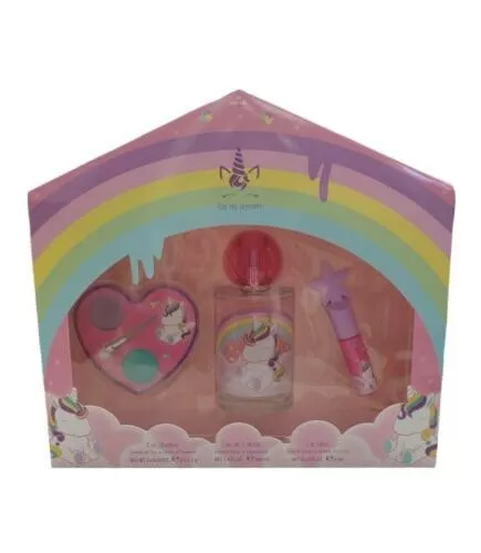 Eau My Unicorn Coffret Idée Cadeau - EDT + Ombre à Paupières + Lip Gloss