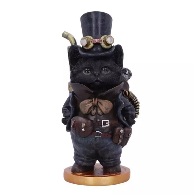 Nemesis Now Figurine Steamsmith's Cat Hand-Painted Resin Steampunk Ornament