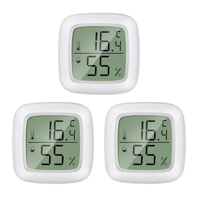 3 PEZZI IGROMETRO Digitale Termometro Ambiente Interno,Confezione Da Mini  Igrome EUR 18,99 - PicClick IT