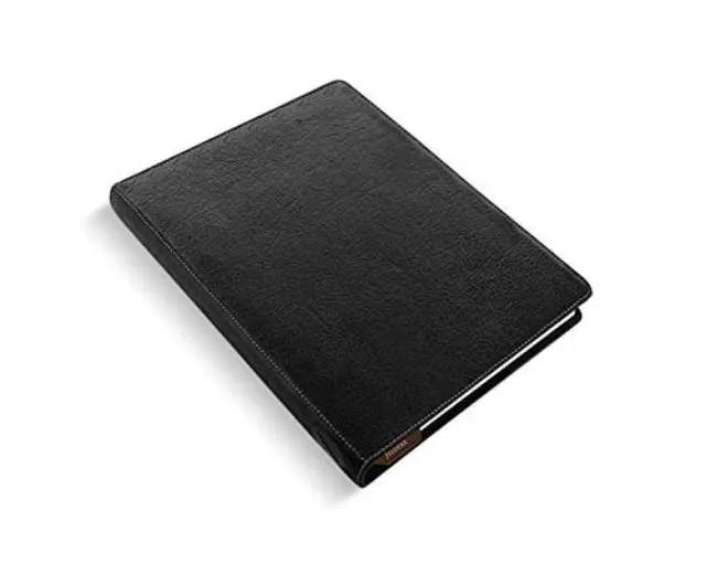 Filofax L026022 Agenda Buffalo-Leder Heritage, A5 Compatto, Nero, 16 mm - NUOVO