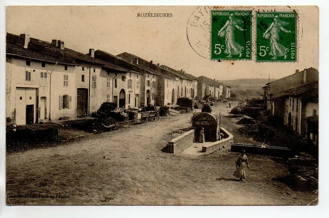 ROZELIEURES - Meurthe et Moselle - CPA 54 - belle vue intérieure du village