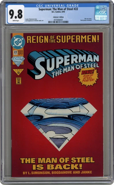 Superman The Man of Steel #22D Bogdanove Variant CGC 9.8 1993 3970068001