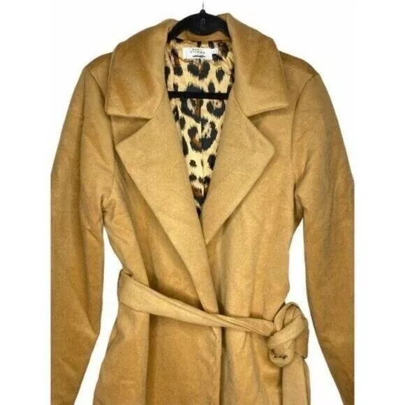 Katie Sturino Stitch Fix Brown Colten Trench Coat NWOT