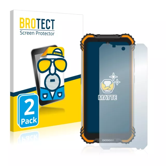 2x BROTECT Anti-Reflets Protection Ecran pour Doogee S58 Pro Film Protecteur Mat