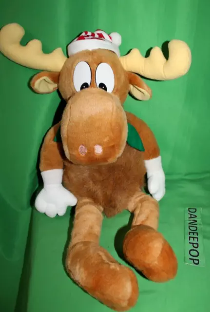 Rocky & Bullwinkle 1996 Macy's Ward Production Large 27" Moose Stuffed Animal