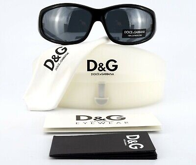 Dolce & Gabbana occhiali da sole DG 470s col. b5 63-14 115 BLACK GRAY Wrap Sun ITALY