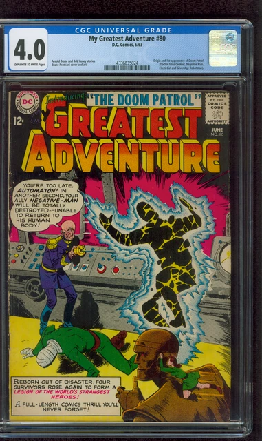 My Greatest Adventure 80 CGC 4.0 Origin 1st Doom Patrol 6/1963 HBO Max TV key