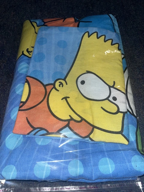 Funda de edredón individual y funda de almohada para monopatín Bart Simpson de Los Simpson