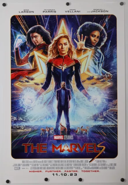 The Marvels - original DS movie poster 27x40 D/S US FINAL Mint Captain Marvel
