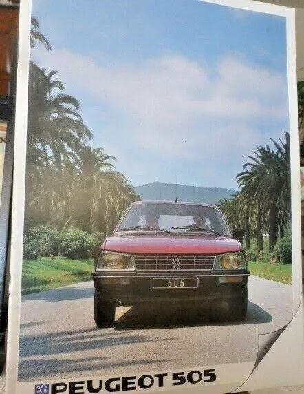 Peugeot 505 gamme 1983 brochure CATALOGUE prospekt original Pays Bas 24p