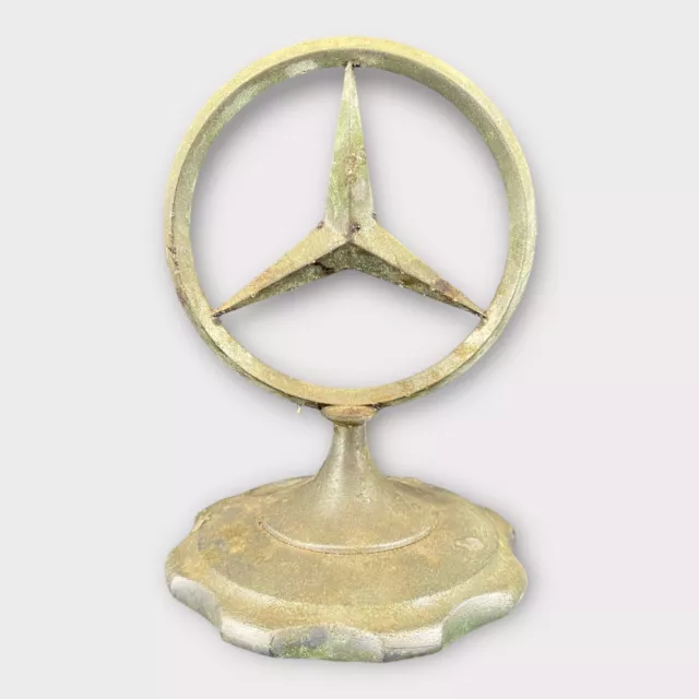 Vintage Mercedes Benz Star Radiator Mascot Hood Ornament Possibly 1930s 1940s