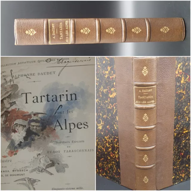 1886 TARTARIN SUR LES ALPES Alphonse DAUDET Provence Nouveaux exploits du héros