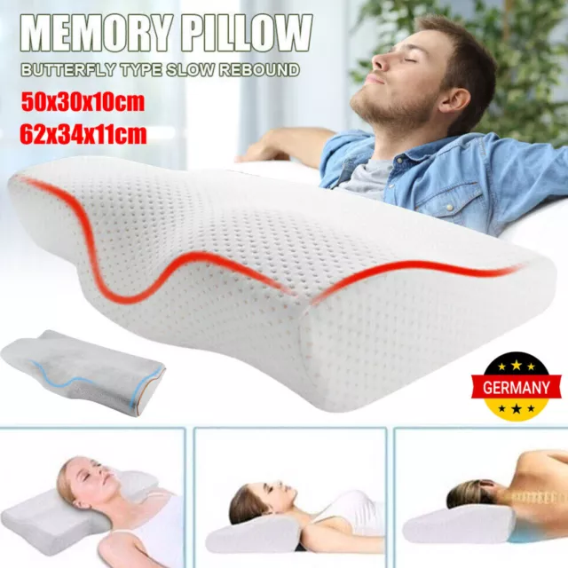 Memory Foam Kopfkissen Nackenkissen Seitenschläferkissen Antischnarch Kissen-De